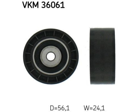 Styrrulle, flerspårsrem VKM 36061 SKF