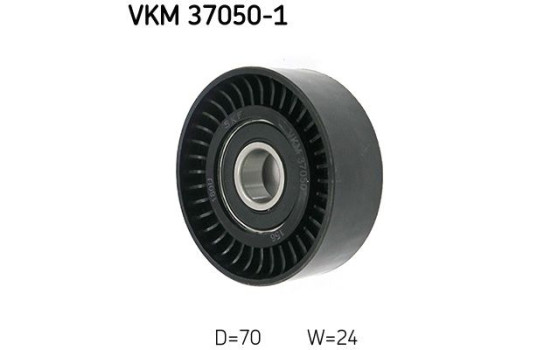 Styrrulle, flerspårsrem VKM 37050-1 SKF, bild 2