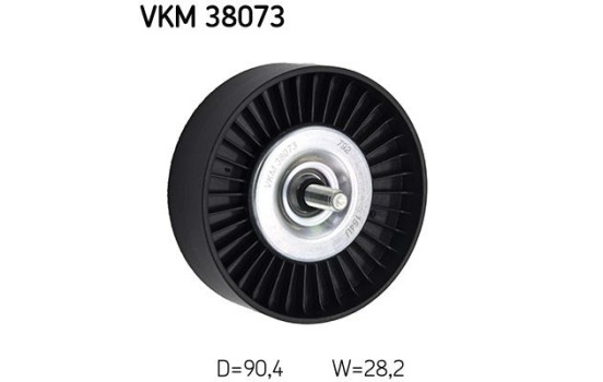 Styrrulle, flerspårsrem VKM 38073 SKF