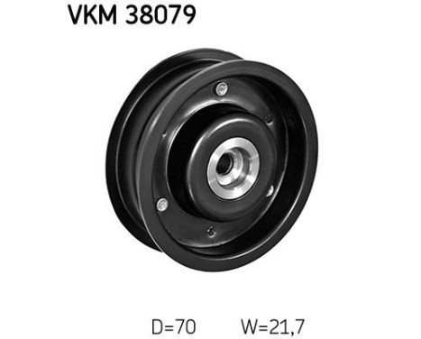 Styrrulle, flerspårsrem VKM 38079 SKF