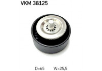 Styrrulle, flerspårsrem VKM 38125 SKF