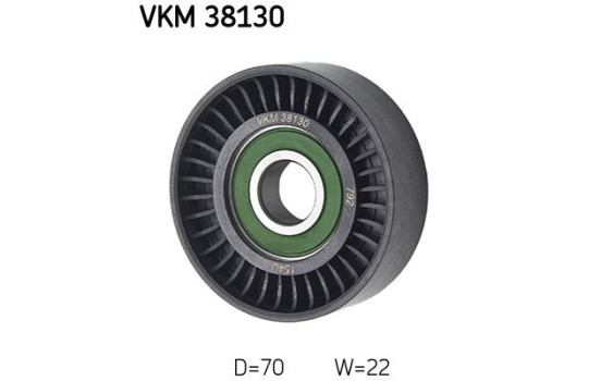 Styrrulle, flerspårsrem VKM 38130 SKF