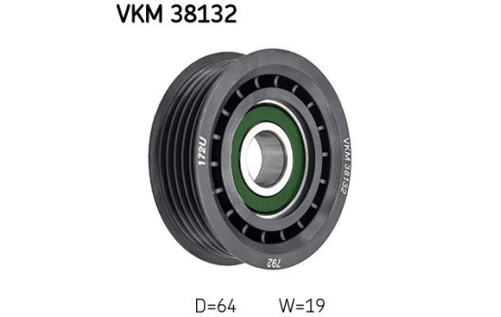 Styrrulle, flerspårsrem VKM 38132 SKF