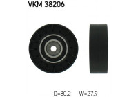 Styrrulle, flerspårsrem VKM 38206 SKF