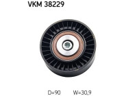 Styrrulle, flerspårsrem VKM 38229 SKF