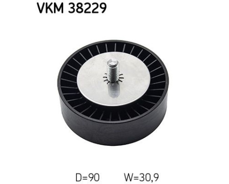 Styrrulle, flerspårsrem VKM 38229 SKF, bild 2