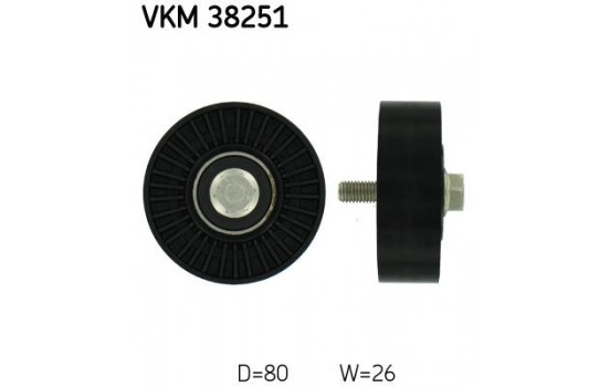 Styrrulle, flerspårsrem VKM 38251 SKF