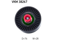 Styrrulle, flerspårsrem VKM 38267 SKF