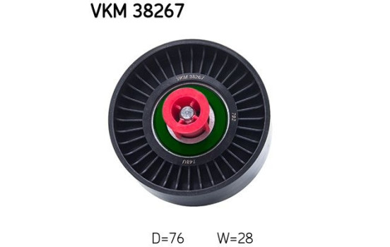 Styrrulle, flerspårsrem VKM 38267 SKF