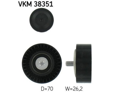 Styrrulle, flerspårsrem VKM 38351 SKF