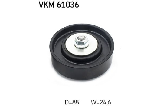 Styrrulle, flerspårsrem VKM 61036 SKF