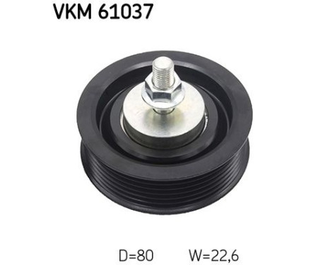 Styrrulle, flerspårsrem VKM 61037 SKF