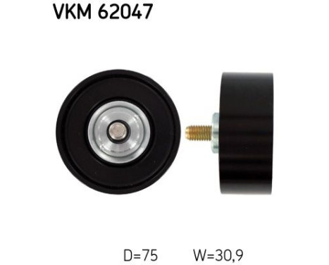Styrrulle, flerspårsrem VKM 62047 SKF