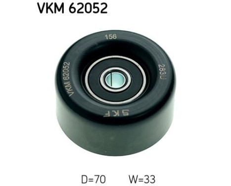 Styrrulle, flerspårsrem VKM 62052 SKF