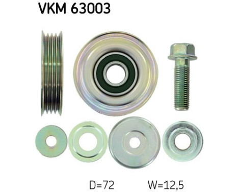 Styrrulle, flerspårsrem VKM 63003 SKF