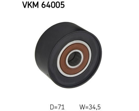 Styrrulle, flerspårsrem VKM 64005 SKF