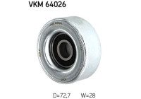 Styrrulle, flerspårsrem VKM 64026 SKF