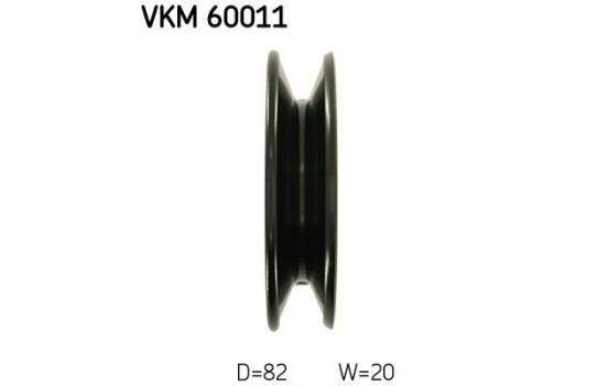 Styrrulle, kilrem VKM 60011 SKF, bild 4