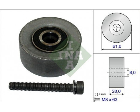 Styrrulle, kuggrem 532047210 Ina