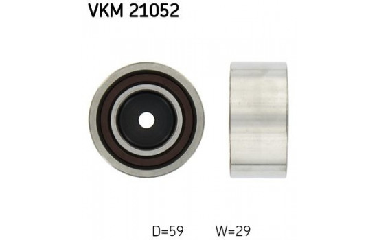 Styrrulle, kuggrem VKM 21052 SKF