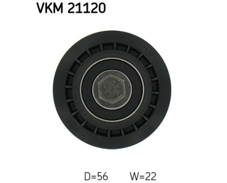 Styrrulle, kuggrem VKM 21120 SKF