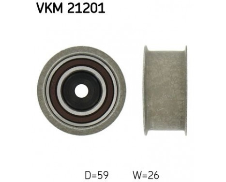 Styrrulle, kuggrem VKM 21201 SKF
