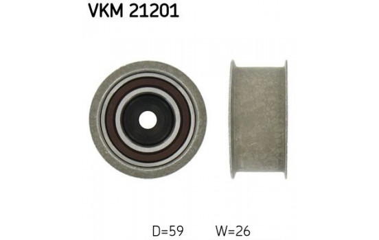 Styrrulle, kuggrem VKM 21201 SKF