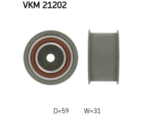 Styrrulle, kuggrem VKM 21202 SKF