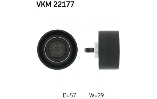 Styrrulle, kuggrem VKM 22177 SKF