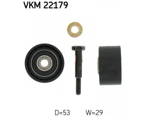 Styrrulle, kuggrem VKM 22179 SKF
