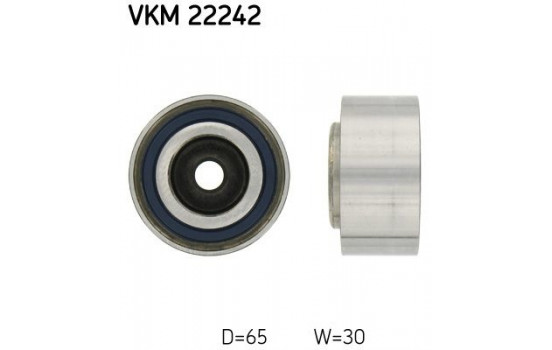 Styrrulle, kuggrem VKM 22242 SKF