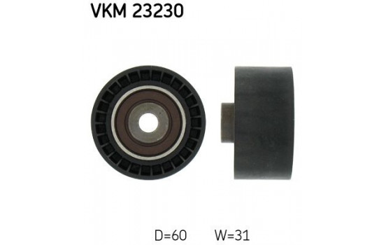 Styrrulle, kuggrem VKM 23230 SKF