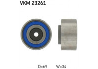 Styrrulle, kuggrem VKM 23261 SKF