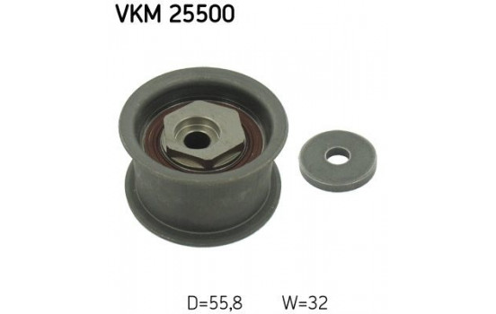 Styrrulle, kuggrem VKM 25500 SKF