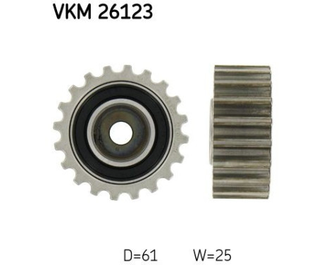 Styrrulle, kuggrem VKM 26123 SKF