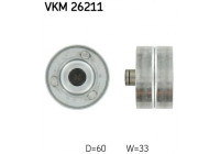 Styrrulle, kuggrem VKM 26211 SKF