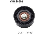 Styrrulle, kuggrem VKM 28601 SKF