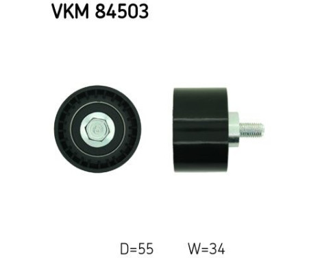 Styrrulle, kuggrem VKM 84503 SKF