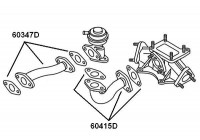 Rörledning, EGR-ventil 60347D Wahler