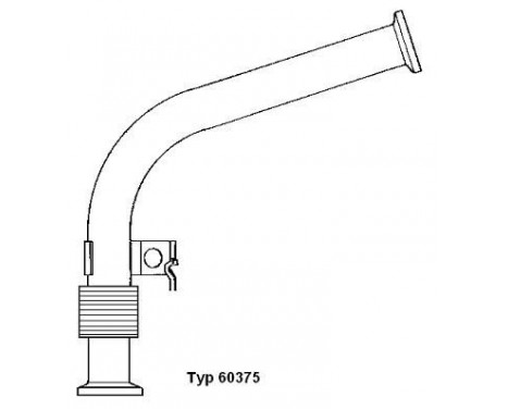 Rörledning, EGR-ventil 60375D Wahler