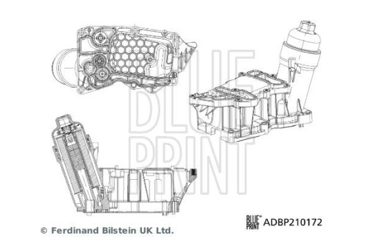 Hus, oljefilter Blue Print Solution