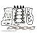 Packningssats, topplock ADN162154 Blue Print, miniatyr 2