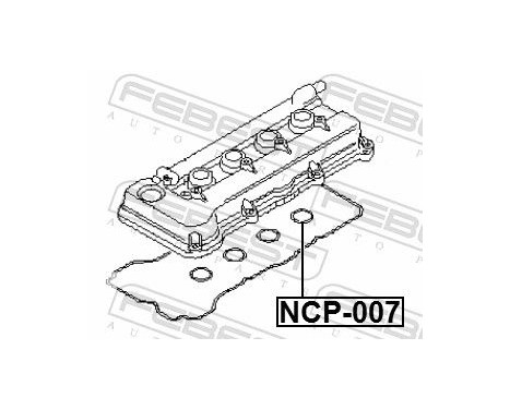 Tätning, tändstiftssäte, bild 2