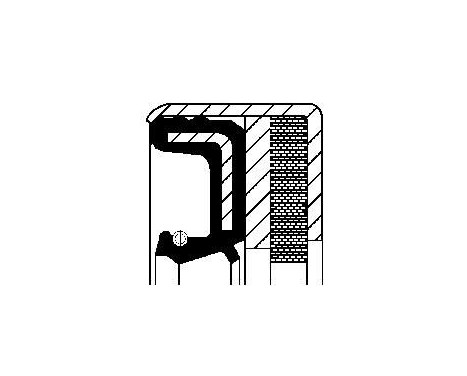 Oljetätningsring, differential