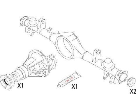 Packningssats, differential