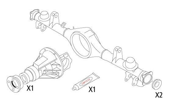 Packningssats, differential
