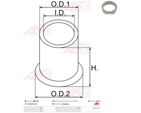 Bussning, startmotoraxel, bild 2