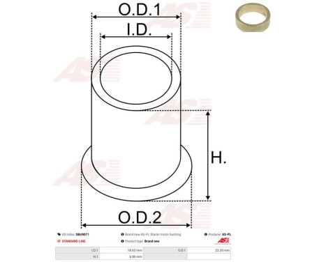 Bussning, startmotoraxel, bild 2