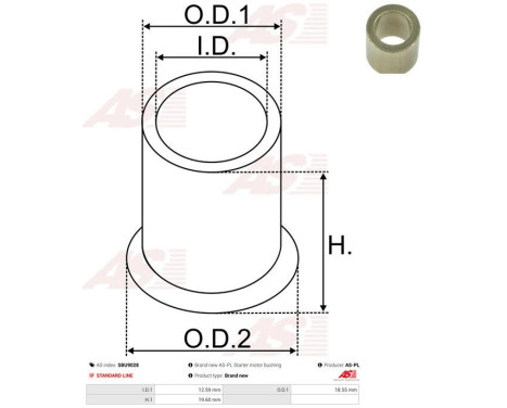 Bussning, startmotoraxel, bild 2