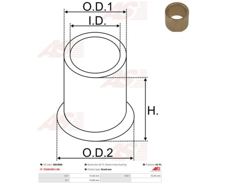 Bussning, startmotoraxel, bild 2